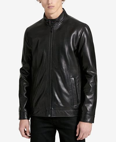 calvin klein men's leather jacket|calvin klein men jacket sale.